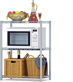 Staand Magnetronrek met 3 Etages - Keuken Organizer van Koolstofstaal — thumbnail 1