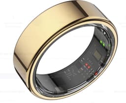 Focus® S1 Smart Ring - Rose gold - Maat 9 - Hartslag - Menstruatiecyclus - Slaap Monitor - Slimme Ring - Sport Prestatie - Stappenteller -IP68 Waterdicht - O2 Meting - Dames - Heren - Wearables - Oplaad Case - beschermring — thumbnail 1
