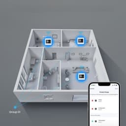 Thermostaat | Zigbee Touchscreen Opbouw voor Aan/Uit CV | Tuya Smart Life app | Open raam detectie | Zwart — thumbnail 4