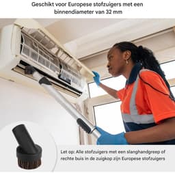TuseRxln Stofzuiger Accessoires - Stofzuiger Borstels - Multifunctioneel Reinigingsset - 6 Stuk - Voor Meubels en Hoeken Rood — thumbnail 3