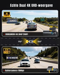 Nexvo® Dashcam Voor en Achter - Dashcam - Dashcam Voor Auto - Zwart -‎ 5cm x 10cm x 4cm — thumbnail 4