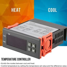 Digitale Temperatuurregelaar Thermostaat met Verwarming en Koeling - 24V 10A — thumbnail 4
