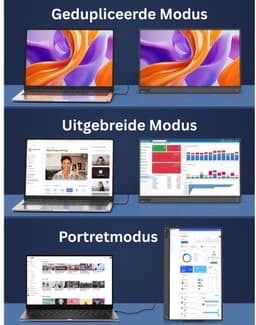 Octav8® Draagbare Monitor - Portable Monitor - Draagbare Scherm - 15.6 Inch - FHD 1080p — thumbnail 5