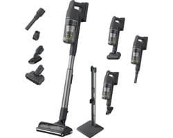 AEG AP91AB21DG Animal 9000 - Steelstofzuiger draadloos met 4 opzetstukken - Voor huisdieren - Lange accuduur tot 90 min - 360° LED-verlichting - Krachtig - Sterke zuigkracht - Vacuum cleaner - Dierenhaar - Draadloos zonder zak - Zonder zak op accu