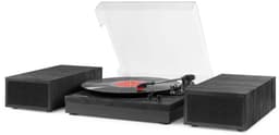 Retro platenspeler met platenkoffer - Fenton RP165B - Met Bluetooth en speakers - Zwart — thumbnail 4