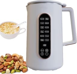 Automatische Notenmaker - Plantenmelk Machine - Verse Drankjes Maken - 8-in-1 Functionaliteit - 1000 ml Capaciteit - Zilverkleurig — thumbnail 1