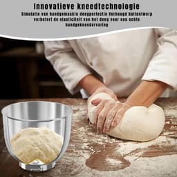 SAVI® Mixer met mengkom - Mixer - Mixer met mengkom keukenmachine - Zwart - ‎14cm x 30cm x 36 cm — thumbnail 2