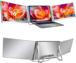 Techdecor S900 Laptop Screen Extender – 16 Inch IPS Portable Monitor – Dual Screen Laptop – 1920×1200 – USB-C Plug & Play — thumbnail 1