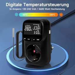 Digitale Temperatuurregelaar voor Stopcontact met Twee Sensoren — thumbnail 5