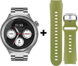 Motorola moto watch - 47mm - Silver + extra band — thumbnail 1