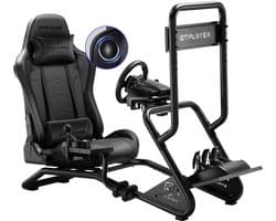 GTPLAYER - Simulator Cockpit - Met 3D Luidsprekers en Monitorhouder - Zwart