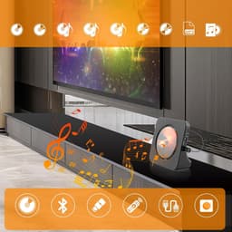 DVD Speler - 6-in-1 Multifunctionele DVD/CD-speler - Dubbele luidsprekers - Wit met HDMI & Bluetooth 5.0 - Voor Thuisbioscoop en Kinders — thumbnail 3
