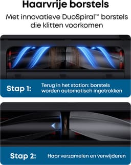 eufy Robotstofzuiger Omni E25 - HydroJet dweilsysteem - 20.000Pa zuigkracht - DuoSpiral borstels die ontklitten - CornerRover arm voor het schoonmaken van hoeken - Alles-in-1 station - Voor gezinnen met huisdieren en kinderen — thumbnail 5
