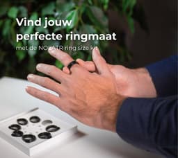 NOLATR Smart Ring LUX – Slimme Ring met Stappenteller, Activiteitstracker & Hartslagmeter – Zonder Abonnement & Nederlandse App – Zilver – Maat 12 — thumbnail 3