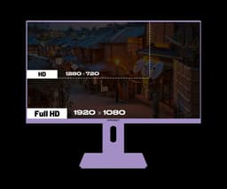 JAPANNEXT Gaming Monitor 23.8" IPS Full HD (1920x1080) 120Hz 0.5ms Pastel Paars | JN-IPS238G120F-HSP-PP — thumbnail 4
