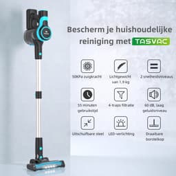 Grenintol V600 Steelstofzuiger Draadloos - Steelstofzuiger - Draadloze Stofzuiger - Stofzuiger Zonder Zak - Stofzuiger Draadloos - Compact & Licht - Geschikt Voor Tapijt, Harde Vloeren en Dierenhaar — thumbnail 5