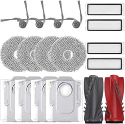 Accessoires gescht voor Roborock Qrevo S5V, Qrevo Curv, Qrevo Curv S5X, Qrevo Edge, Qrevo Edge S5A reserveonderdelenset, 1 hoofdborstels, 4 HEPA-filters, 4 reinigingsdoeken, 4 stofzakken, 4 — thumbnail 1