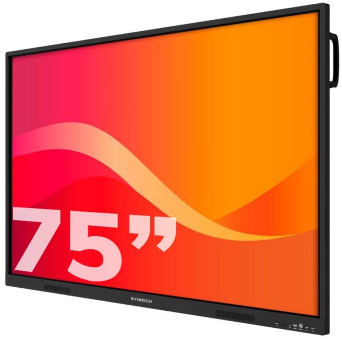 Synetech Piscis Infinity 75 inch 4K interactieve touchscreen, Android 14, 8+128GB, Speakerphone, 16x2 Watt, Microphone, anti-bacterial, EDLA, Screen extension, AI compatible NPU 6T Processor, 2x pen, OPS optional — afbeelding 1