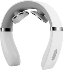 Nekmassager - Spierontspanner - Verwarmd, ergonomisch, draagbaar, spierontspanning voor thuis/op kantoor/op reis (wit) — thumbnail 1