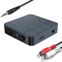 Kbstronics bluetooth transmitter & receiver 2 in 1 - Bluetooth 5.0 en bedraad 3,5 mm jack - Bluetooth Ontvanger - Bluetooth Zender - Bluetooth Transmitter - Bluetooth Receiver — thumbnail 1