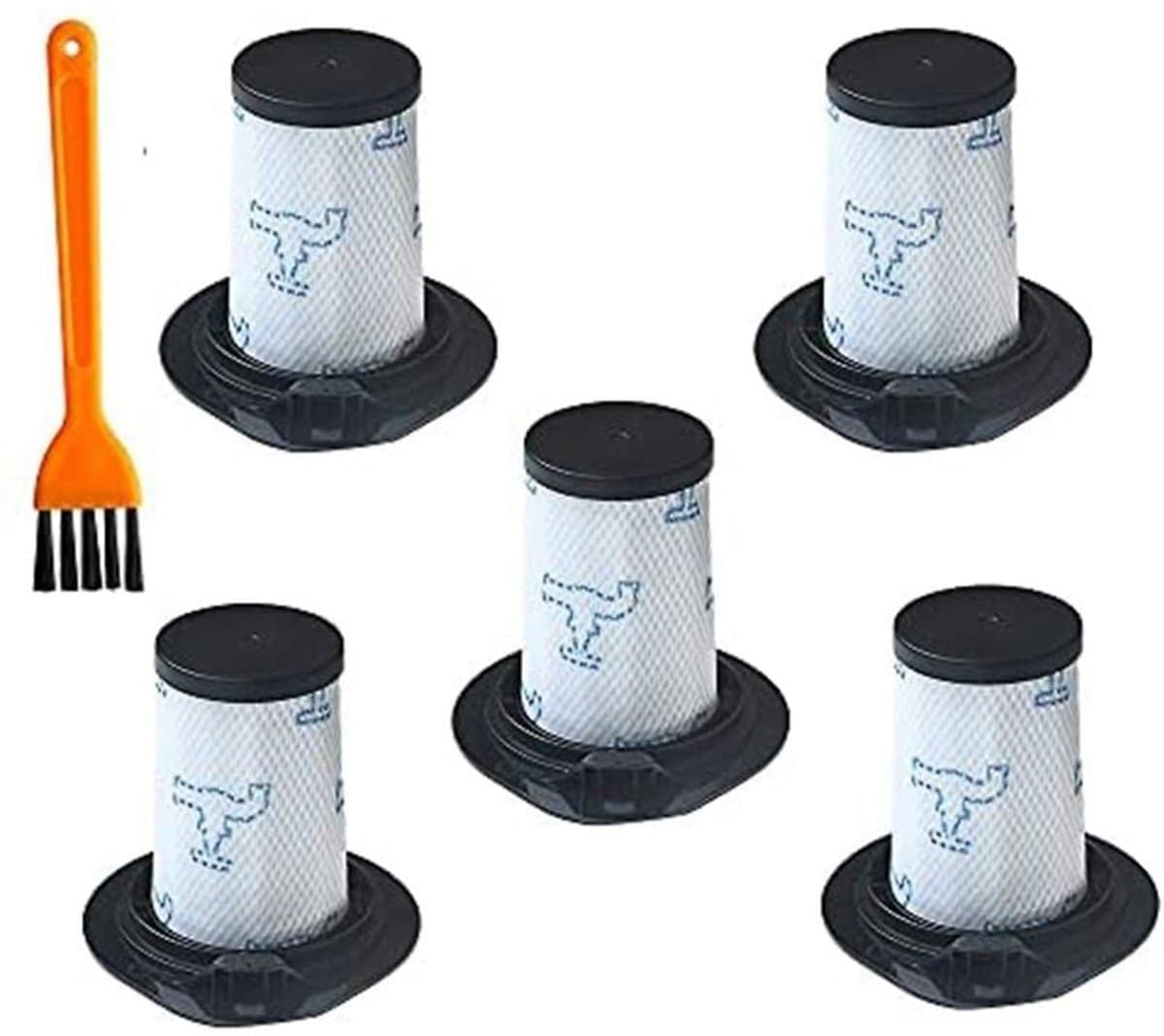 Pakket van 5 filters geschikt voor Rowenta Air Force 460 All in One RH92xx en Rowenta Air Force Flex 560 RH94xx stofzuiger, vervanging # ZR009002 — afbeelding 1