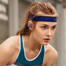 Draadloze Open Ear Koptelefoon - Ultralange Batterijduur voor Buitensport - Comfortabel voor Kleine Oren en met Bril - Sport Oorhangers - Zwart — thumbnail 5