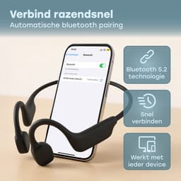 Audyn Bone Rondo - Sport Oordopjes - Bone Conduction Headphone - Bluetooth - Open Ear Oortjes - Draadloos - 9 Uur Batterij — thumbnail 5