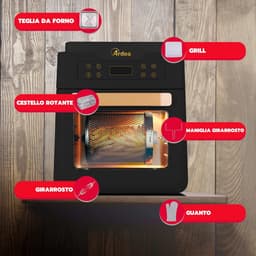 XXL Hybride Oven en Luchtfriteuse met Automatische Programma's - 12 Liter — thumbnail 4