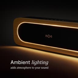 House of Marley Get Together 3 Bluetooth Speaker Draadloos - 10 uur Batterijduur - Bass Boost - Aanpasbare Equalizer - Duurzaam - Led Design - Auracast Multipairing - Zwart — thumbnail 2