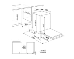 SMEG ST4522IN - Inbouw vaatwasser - Volledig integreerbaar - 45 cm — thumbnail 5