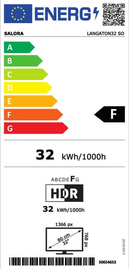 Salora LANGATON32SO tv 81,3 cm (32") HD Smart TV Wifi Oranje — thumbnail 2