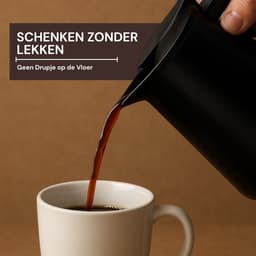 Royal Swiss® Percolator voor 9 koffiekopjes - Koffie Machine - Inductie - Roestvrijstaal - 9 Kops - Hoge kwaliteit espressomaker — thumbnail 5