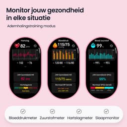 Siltcon® Auréa Smartwatch Dames - Horloge Dames - Stappenteller Horloge Dames - Sporthorloge Dames - Hartslagmeter - Slaapmonitor - Saturatiemeter - Geschikt voor iOS/Android - AMOLED - RVS - Elke pols - Incl. 5 Bandjes — thumbnail 4