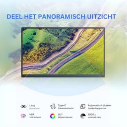 Thuys - Portable Monitor - Draagbare Monitor - Draagbaar Scherm - Hoogwaardige Kwaliteit — thumbnail 2