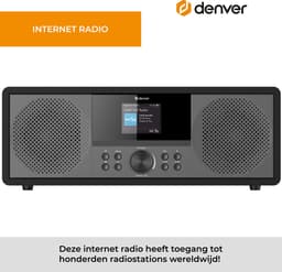 Denver Internet Radio - DAB Radio - FM Radio - CD Speler - Bluetooth - 200W - AUX/USB - MIR270 - Zwart — thumbnail 2