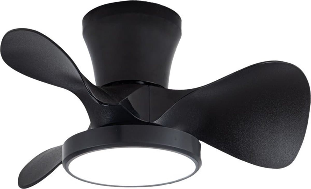 CristalRecord - Plafondventilator Moll Mini Ø 56 cm zwart — afbeelding 1
