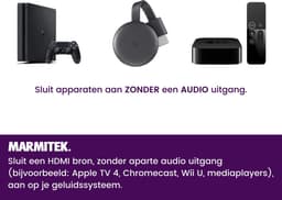 Marmitek Connect AE14 HDMI Audio Extractor - HDMI converter naar audio - 4K 30Hz - ARC - Optisch en analoog — thumbnail 5