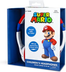Super Mario - kinderkoptelefoon met volumebegrenzing - verstelbaar - comfortabel (wit/rood) — thumbnail 5