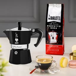 Bialetti Moka Express - Percolator - 3 kops - Aluminium - Zwart — thumbnail 2
