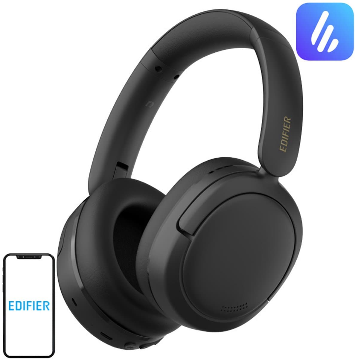Edifier W800BT SE - Bluetooth koptelefoon / Zwart — afbeelding 1
