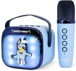 Bluey - karaoke set voor kinderen - draadloze microfoon en speaker - met lichteffecten - stemvervorming — thumbnail 1