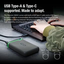 RFWR® 4TB Externe Harde Schijf - 2,5 Inch USB 3.1 Gen 1 met Militaire Bescherming — thumbnail 4