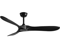 Livano Plafondventilator - Met Verlichting - Plafond Ventilator - Met Lamp - Plafonniere Met Ventilator - Zwart - 152cm