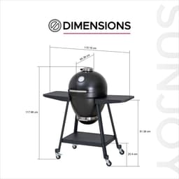 Egg BBQ - Kamado Grill en Rookoven met Pizzasteen Ø65cm — thumbnail 2