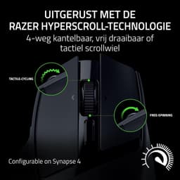 Razer Basilisk Mobile - Draadloze Gaming Muis - RGB - Compact & Ergonomisch - 18.000 DPI - Zwart — thumbnail 4