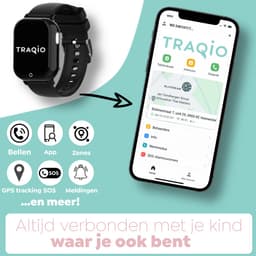 Traqio TRQ04 - GPS horloge kinderen - gps horloge kind - kinderhorloge bellen - gps tracker kinderhorloge - kinderhorloge met gps - kinderhorloge - Kinder smartwatch GPS - GPS horloge school — thumbnail 5