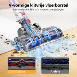 Elekiatech - Steelstofzuiger Draadloos - 70000Pa - 70 Min - 2200 mAh Accu - Paars — thumbnail 5