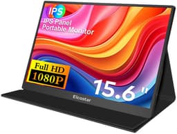 Elcostar Portable Monitor 15.6 Inch - Full HD - IPS Beeldscherm - USB-C monitor - Draagbare Gaming Monitor - HDMI - 2025 model — thumbnail 1