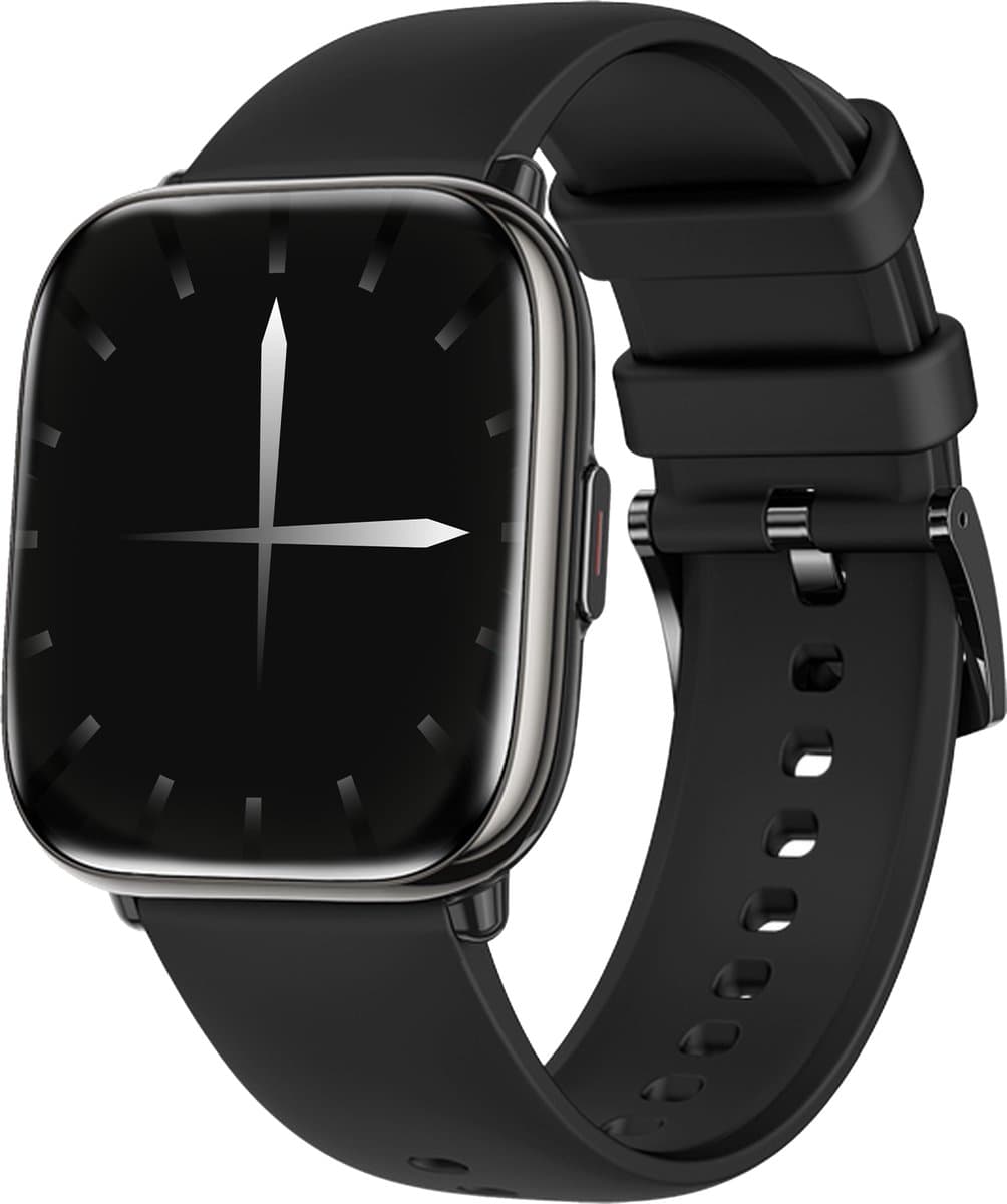Xssive SW9 Smartwatch Gitzwart - HD AMOLED Display - Hartslagmeter - Bloedzuurstofmeter - Bluetooth 5.3 - Waterdicht IP67 — afbeelding 1