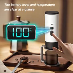 koffiezetapparaat - koffiemachines - draagbare koffiemachine - 3-in-1 koffiezetapparaat - Draagbare elektrische espressomachine - Koffiezetapparaat voor onderweg voor op de camping, in de auto, op de camper, op reis, geschikt(Wit) — thumbnail 3